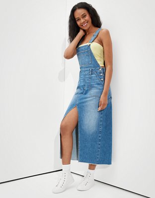 AE Denim '90s Maxi Dress Overall | American Eagle