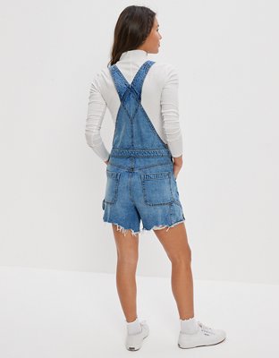 Женские джинсы American Eagle AE Dreamy Drape Denim Baggy Overall Short — фото 2