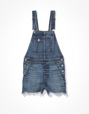 Женские джинсы American Eagle AE Denim Baggy Overall Short — фото 3