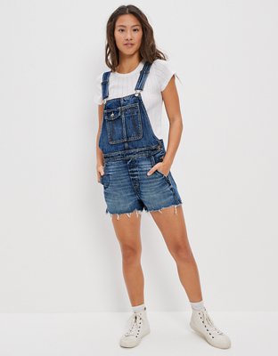 Женские джинсы American Eagle AE Denim Baggy Overall Short — фото 4