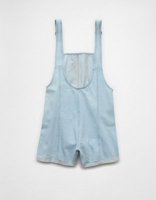 AE Easy Baggy Denim Short Overall