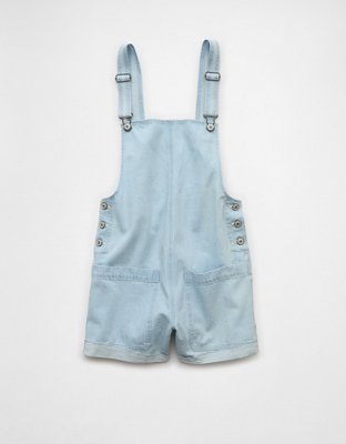 AE Easy Baggy Denim Short Overall