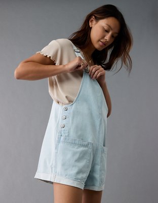 AE Easy Baggy Denim Short Overall