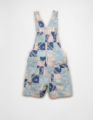 AE Pride Patchwork Baggy Overall Short