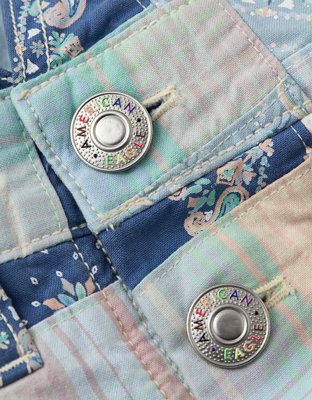 AE Pride Patchwork Baggy Overall Short