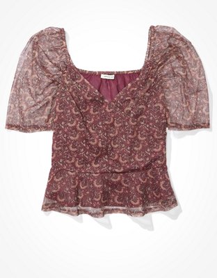 AE Puff-Sleeve Blouse