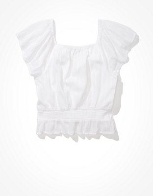 AE Puff-Sleeve Bubble Top