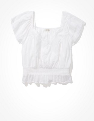 AE Puff-Sleeve Bubble Top