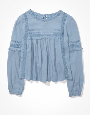 Женские блузки American Eagle AE High-Neck Babydoll Blouse — фото 3