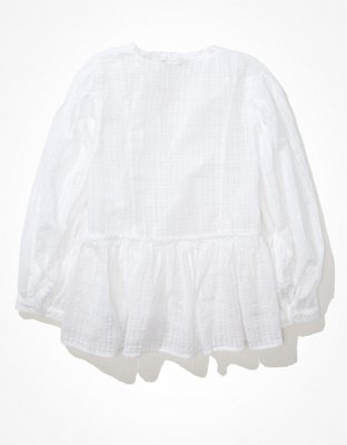 Женские блузки American Eagle AE Long-Sleeve Peasant Blouse — фото 5
