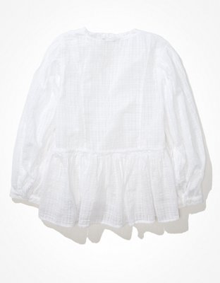 AE Long-Sleeve Peasant Blouse