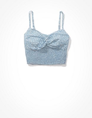 Женские топы American Eagle AE Smocked V-Neck Cami — фото 3