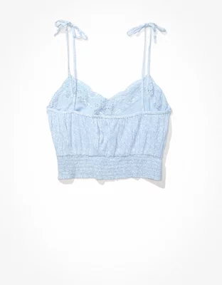 blue lace tank top