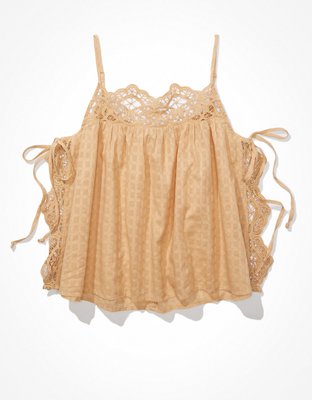 Женские топы American Eagle AE Flowy Side-Tie Tank Top — фото 3