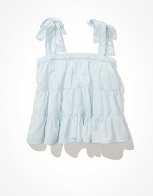 Женские топы American Eagle AE Tiered Tank Top — фото 3