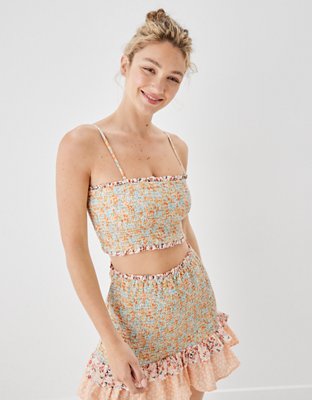 Женские топы American Eagle AE Reversible Smocked Tube Top — фото 3