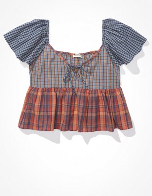 AE V-Neck Babydoll Blouse