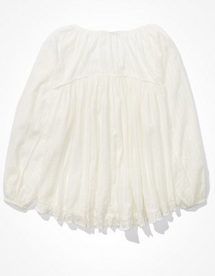 Женские рубашки American Eagle AE Long-Sleeve Beachy Shirt — фото 4