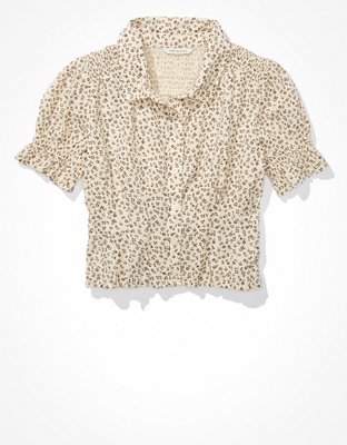 AE Short-Sleeve Button-Up Shirt