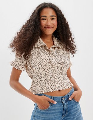 AE Short-Sleeve Button-Up Shirt