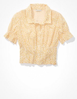 AE Short-Sleeve Button-Up Shirt