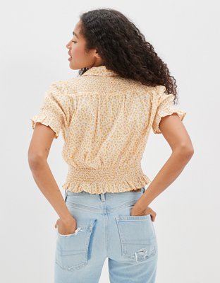 AE Short-Sleeve Button-Up Shirt