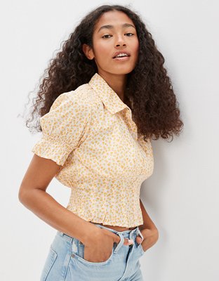 AE Short-Sleeve Button-Up Shirt