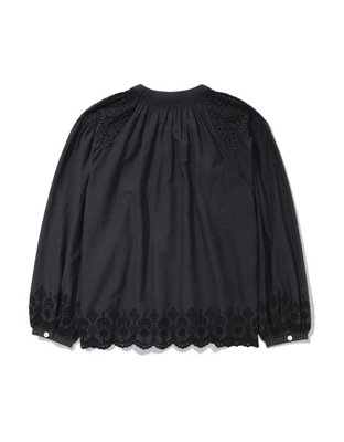 AE Long-Sleeve Button-Up Blouse