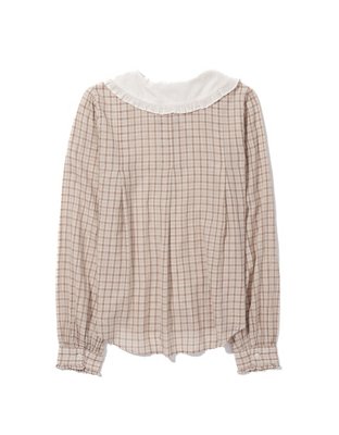 AE Camisa manga larga con botones y cuello con volantes