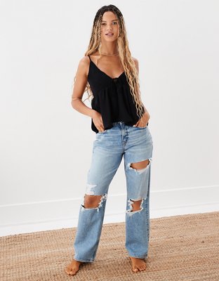 Бэби-долл AE, с топом на бретелях, шёлк — American Eagle — фото 6
