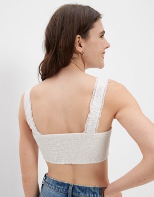 AE Lace Overlay Super Cropped Tank Top