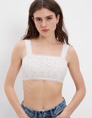 AE Lace Overlay Super Cropped Tank Top