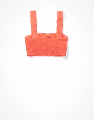 AE Lace Overlay Super Cropped Tank Top