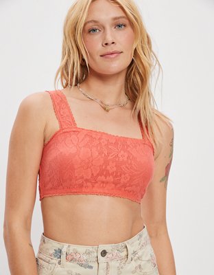 AE Lace Overlay Super Cropped Tank Top