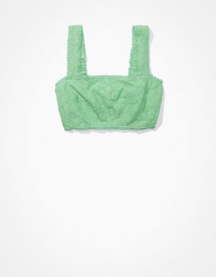 Женские топы American Eagle AE Lace Overlay Super Cropped Tank Top — фото 3