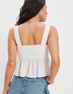 AE Tie-Front Babydoll Blouse