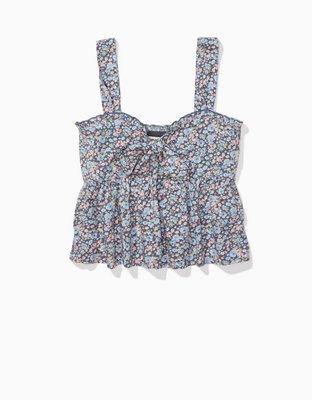 AE Cami babydoll con botones en el frente