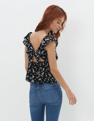 Женские блузки American Eagle AE Tie-Back Babydoll Blouse — фото 2