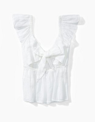 AE Tie-Back Babydoll Blouse