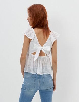 AE Tie-Back Babydoll Blouse