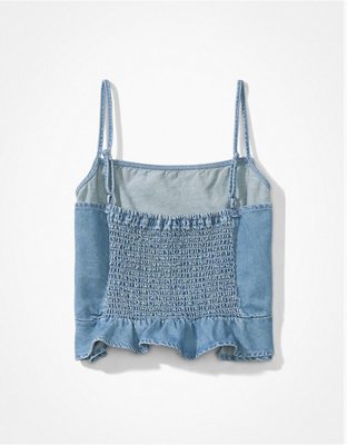 Женские джинсы American Eagle AE Square Neck Denim Apron Cami — фото 4
