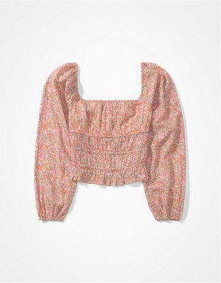 AE Blusa Plisada Manga Larga