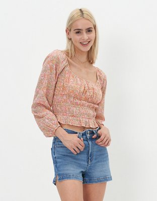 AE Blusa Plisada Manga Larga