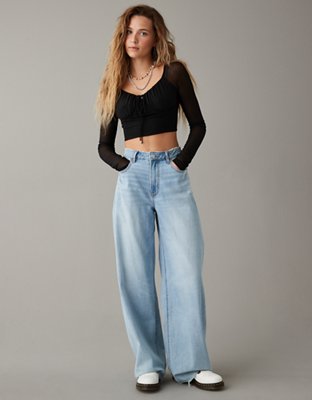 AE Mesh Cropped Corset Top