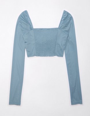 AE Mesh Cropped Corset Top