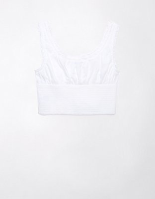 AE Cropped Pintuck Tank Top