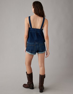 AE Sleeveless Denim Babydoll Top