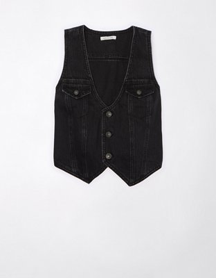 American eagle denim vest hotsell