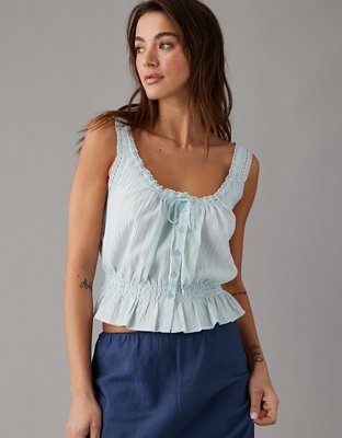 AE Button-Up Lace Cami