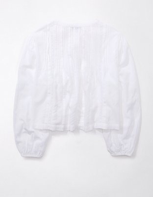 AE Blusa Plisada Manga Larga